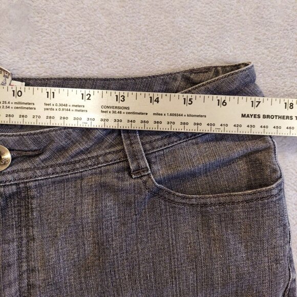 Faded Glory Stretch Bootcut Missy Petite Jeans Gray Size Missy 12 average 34x29 - Picture 3 of 16